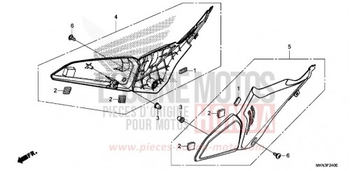 SIDE COVER CB650RAK de 2019